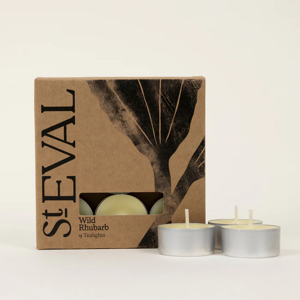 St Eval Wild Rhubarb Scented Tealights